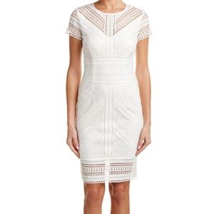 White Lace Embroidery Dress